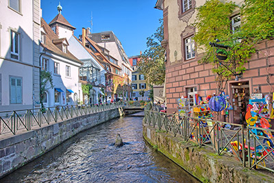 Freiburg im Breisgau mit historischer Altstadt